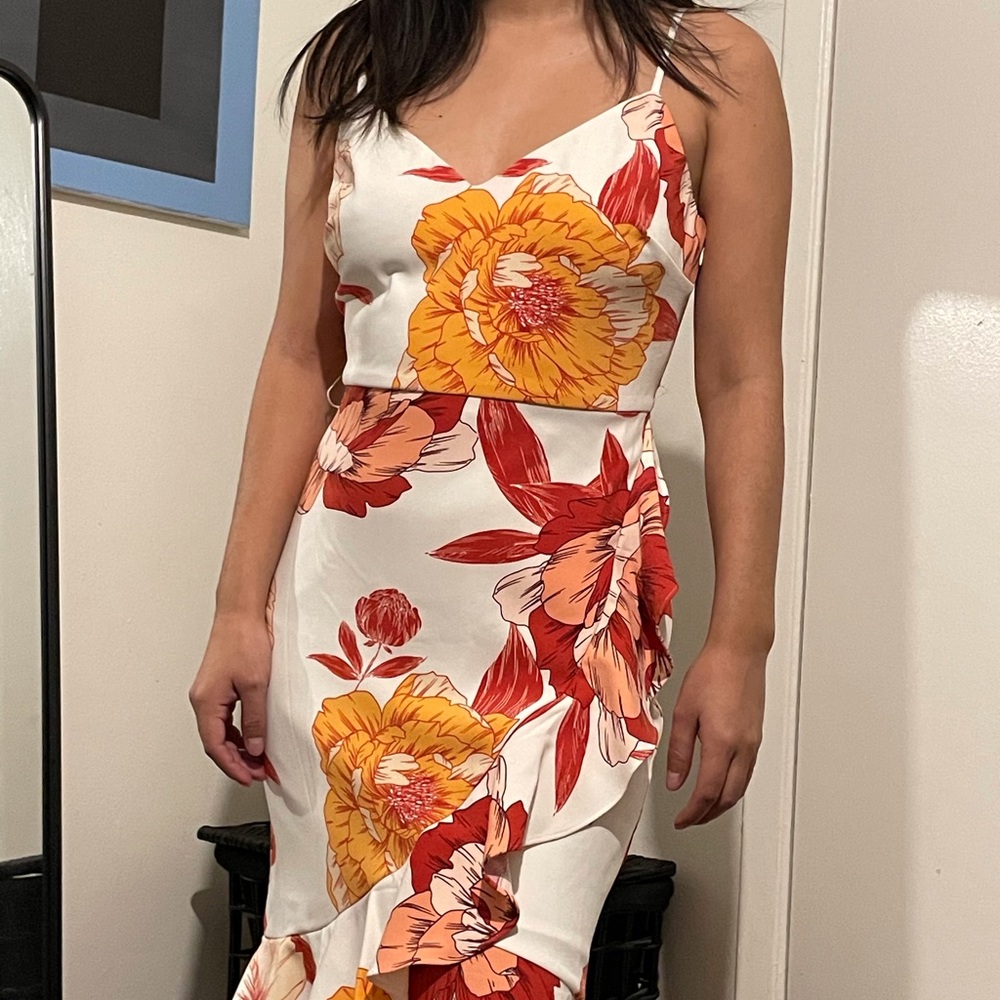 Guess poppy print dress